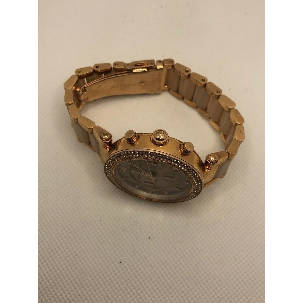 Michael Kors MK5896 Womens Stainless Steel Acetat - Picture 7 of 9